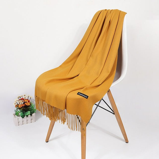 Real Cashmere Scarf Winter Shawl