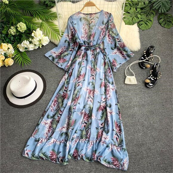 IZMIR Maxi vestido de playa